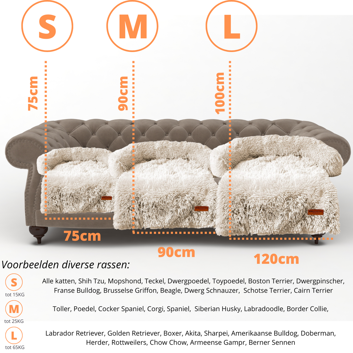 By Cee Cee Origineel Hondendeken Bank – Rib Donkergrijs