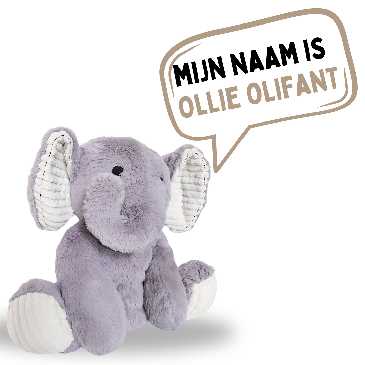 Verzwaringsknuffel 2Kg - Verzwaarde Knuffel - Coco Konijn - Weighted Stuffed Animal - Sensorisch Speelgoed - Voor Kinderen En Volwassenen - Bruin - Met Canvas Opbergtas