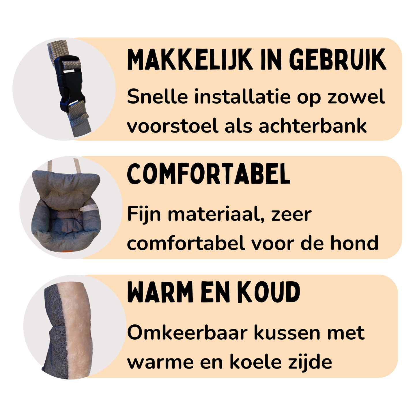 Autostoel Hond Premium 2025 - Extra Zacht