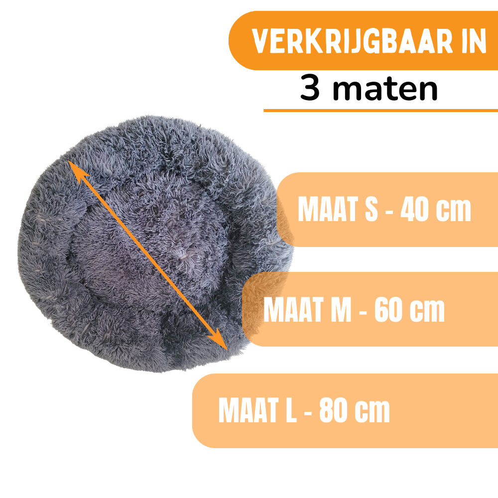 By Cee Cee Hondenmand Donut Premium - Hondenkussen - Bruin