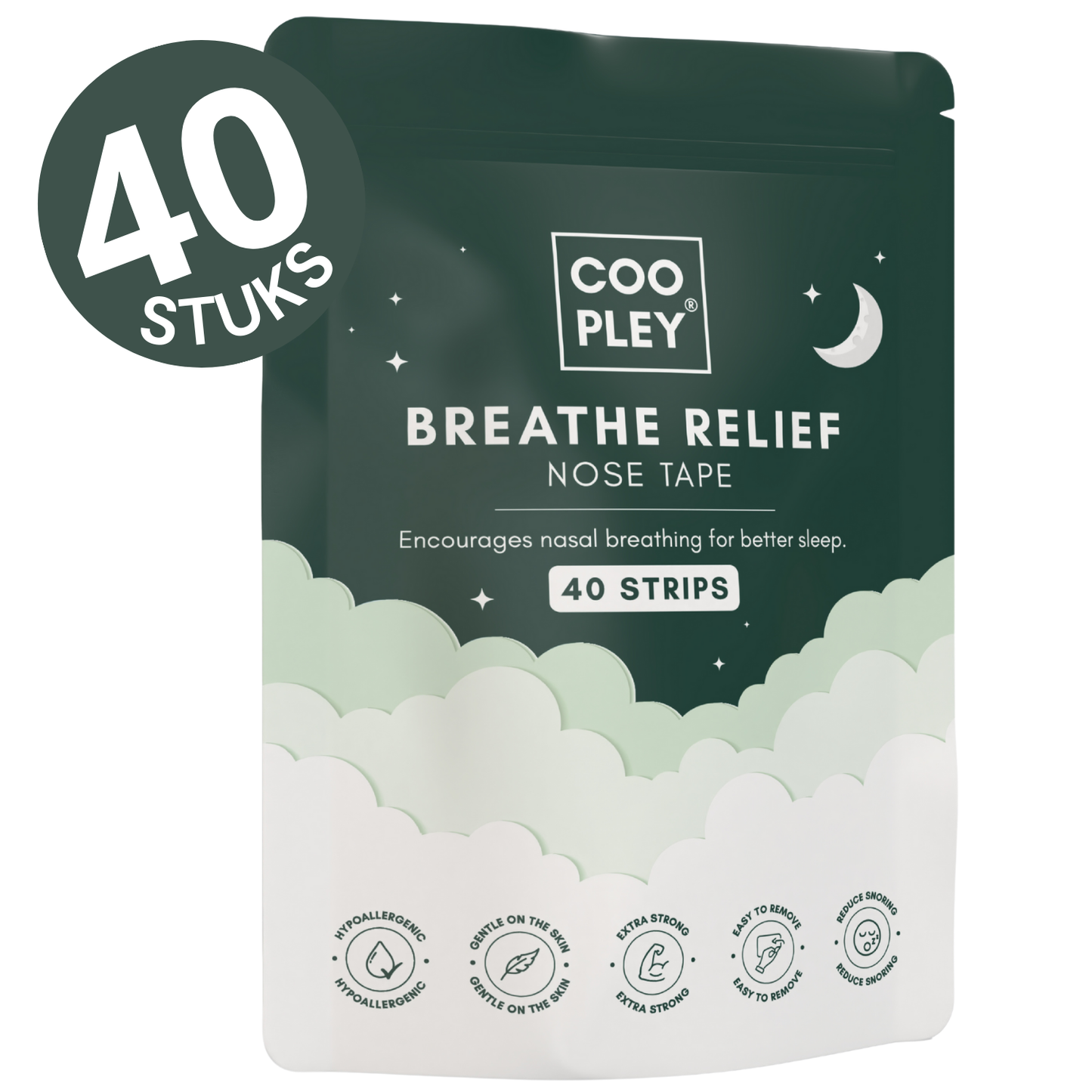 Anti Snurk Mondtape & Neusstrips  Hypoallergeen