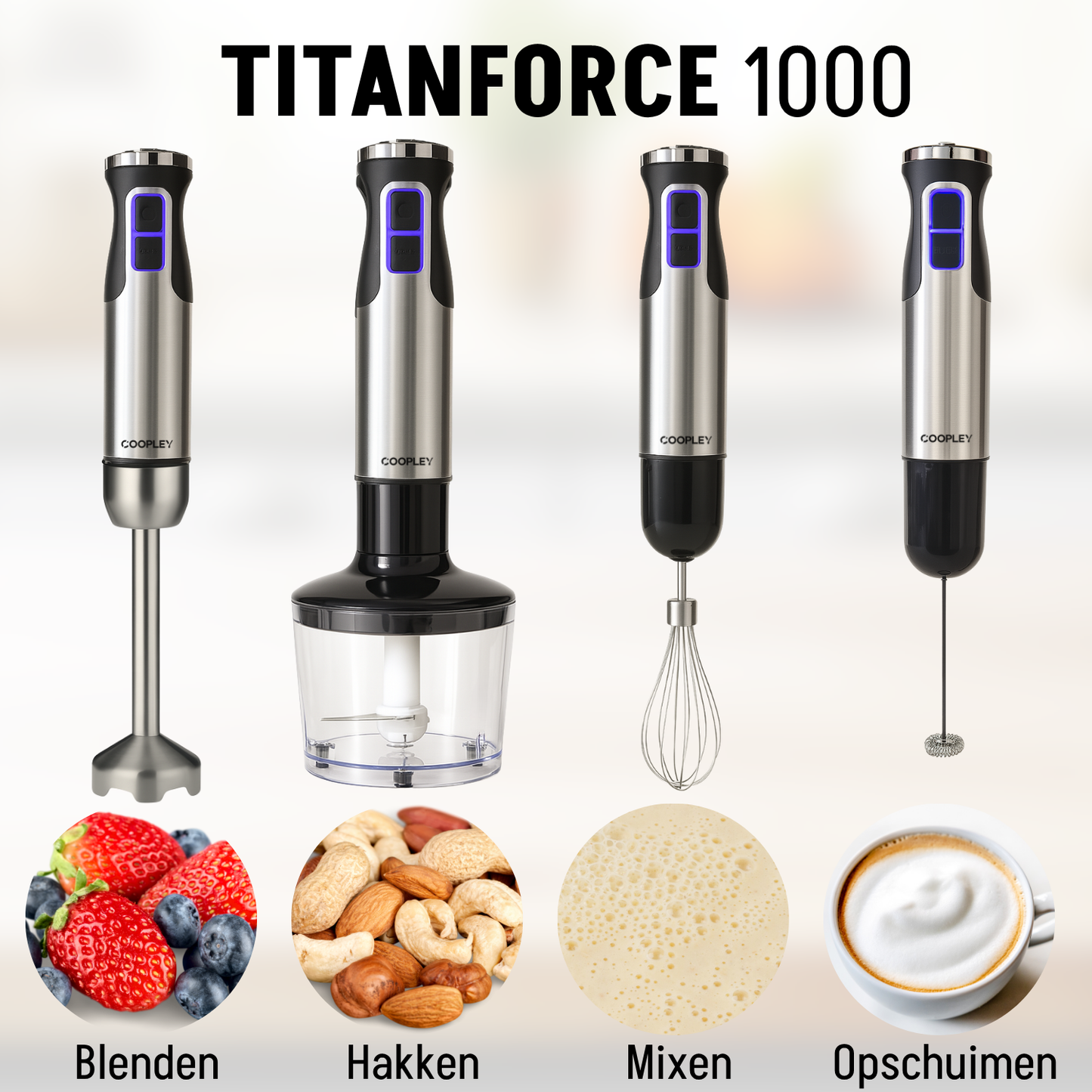 Staafmixer Set 5-in-1 Coopley