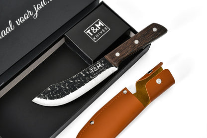 T&M Knives® - Vleesmes Gehamerd