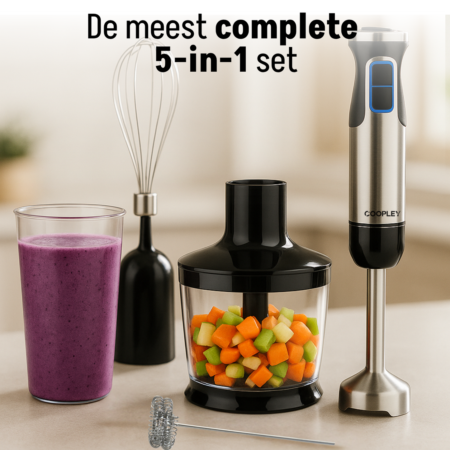 Staafmixer Set 5-in-1 Coopley