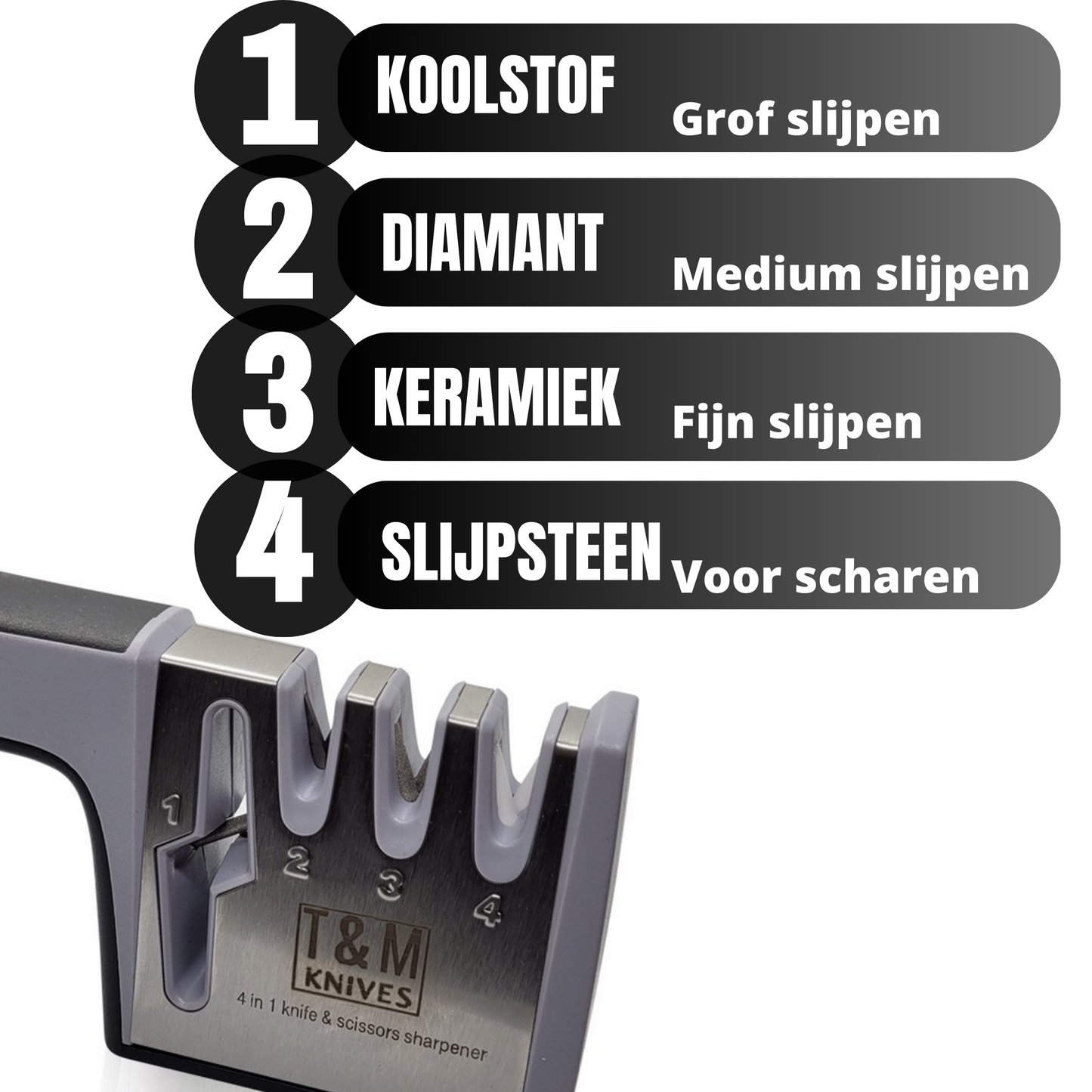 T&M Knives® - Messenslijper 4-in-1