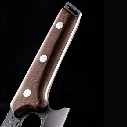 T&M Knives® - Hakmes Gehamerd Met Lasergat